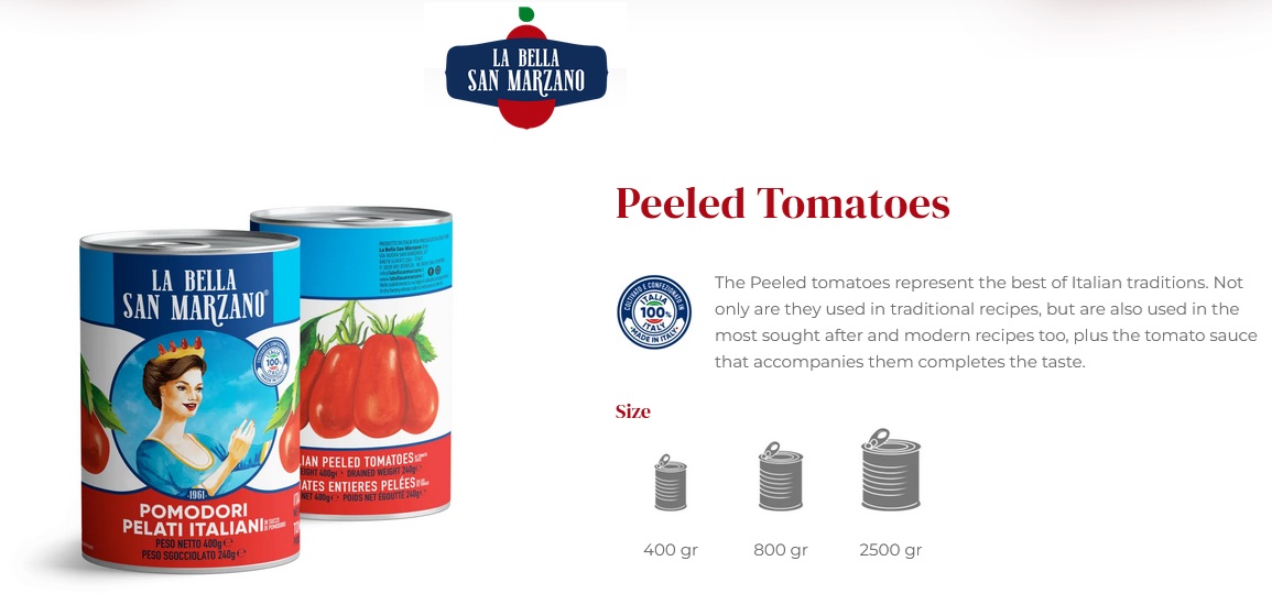 La Bella San Marzano Tomatoes