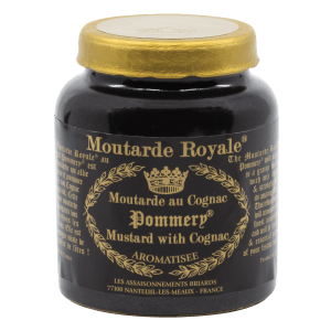 Royale Cognac mustard Pommery® in stone jar with plastic top 100g