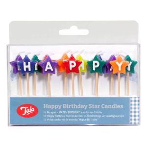 Tala Candles Star Happy Birthday NEW