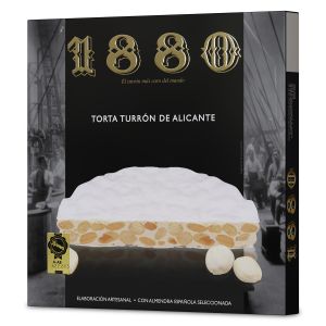 1880 Round Turron Brittle Almond and Honey 200 g Gift Box