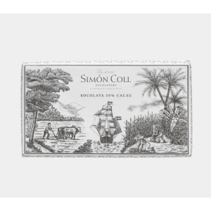 Simon Coll Choc Bar Vintage Ship 200g 50% Dark Cocoa