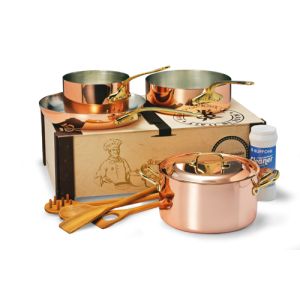 Ruffoni 5 pce copper pots & pan set