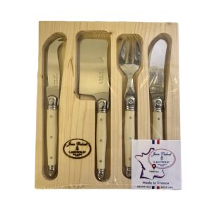 Laguiole 4 Pce Mini-Apetizer Cheese Set IVORY LF OpenWood