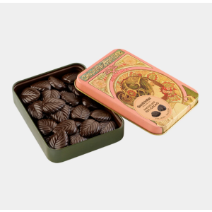 Amatller Choc Leaf Maxi-Tin Dark 70% 60g