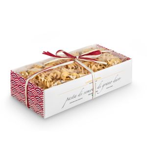 Pasta Antica Madia Eliche Gigante Gift Tray Raffia bow 500 g
