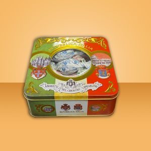 Lazzaroni Amaretti Italy EXPO window Tin 150 g Crunchy 26/27