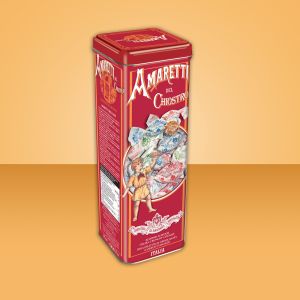 Lazzaroni Amaretti Red tower tin crunchy wrap 175g 23-24