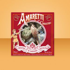 Lazzaroni Amaretti Red window box crunchy wrap 150g 23-24
