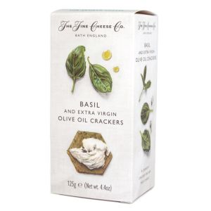 FineCheese Crackers Basil &amp; Extra Virgin Olive Oil 125g