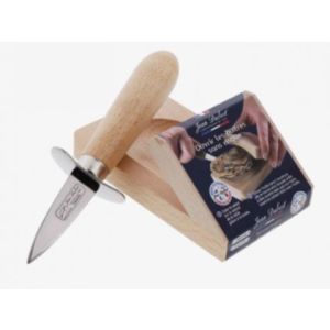 JDB Oyster Knife+Holder Beechwood Set NEW