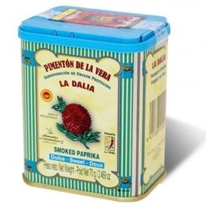 La Dalia Sweet Smoked Spanish Paprika 70g TIN DeLaVera PDO