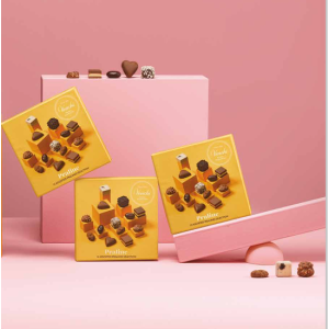 Venchi Gift Box Pralines Yellow Small 105 g