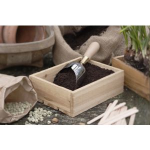 Burgon & Ball Sophie Conran Compost Scoop Stainless Steel Giftbox