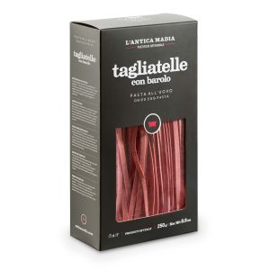 Pasta Antica Madia Barolo Wine Tagliatele egg pasta box 250g