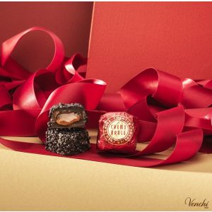 Venchi Bulk Chocaviar Creme Brule RED Foil Wrap Loose per kg 52 Pieces 