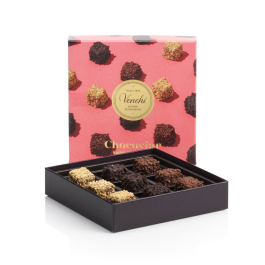 Venchi Valentine's Chocolate Gift Box - 9 Luxe Chocolates, BacioDiDama & Gianduia Chocoviar, Gluten Free, 158g - Perfect Romantic Present-700712