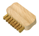 Redecker Suede Brush Beech Brass