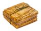 Redecker Oiled Olive wood Coaster 6pack