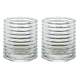 La Rochere BUZZ Set of 2 Tealight Holders 7.8cm Gift Box