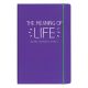 Wild and Wolf HappyJackA5 Meaning Of Life Notebook Purple
