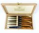 Laguiole Jean Dubost 6 Steak Knives Olivewood