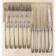 Laguiole 12 Knife and Fork Set IVORY STD Dubost France