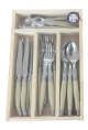 Laguiole 24 Pce Set NATURAL WoodTray SF