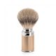 MÜHLE TRADITIONAL Shaving brush , silvertip badger, handle material metal rosegold