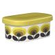 Wild and Wolf Orla Kiely Butter Dish 70s Oval Flower Yellow 