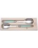 Laguiole Jean Dubost Salad Servers Two Piece Set Blue Duck-egg 