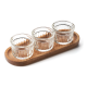 La Rochere Delice 3 Piece Set bowls wooden tray100ml 25cm L